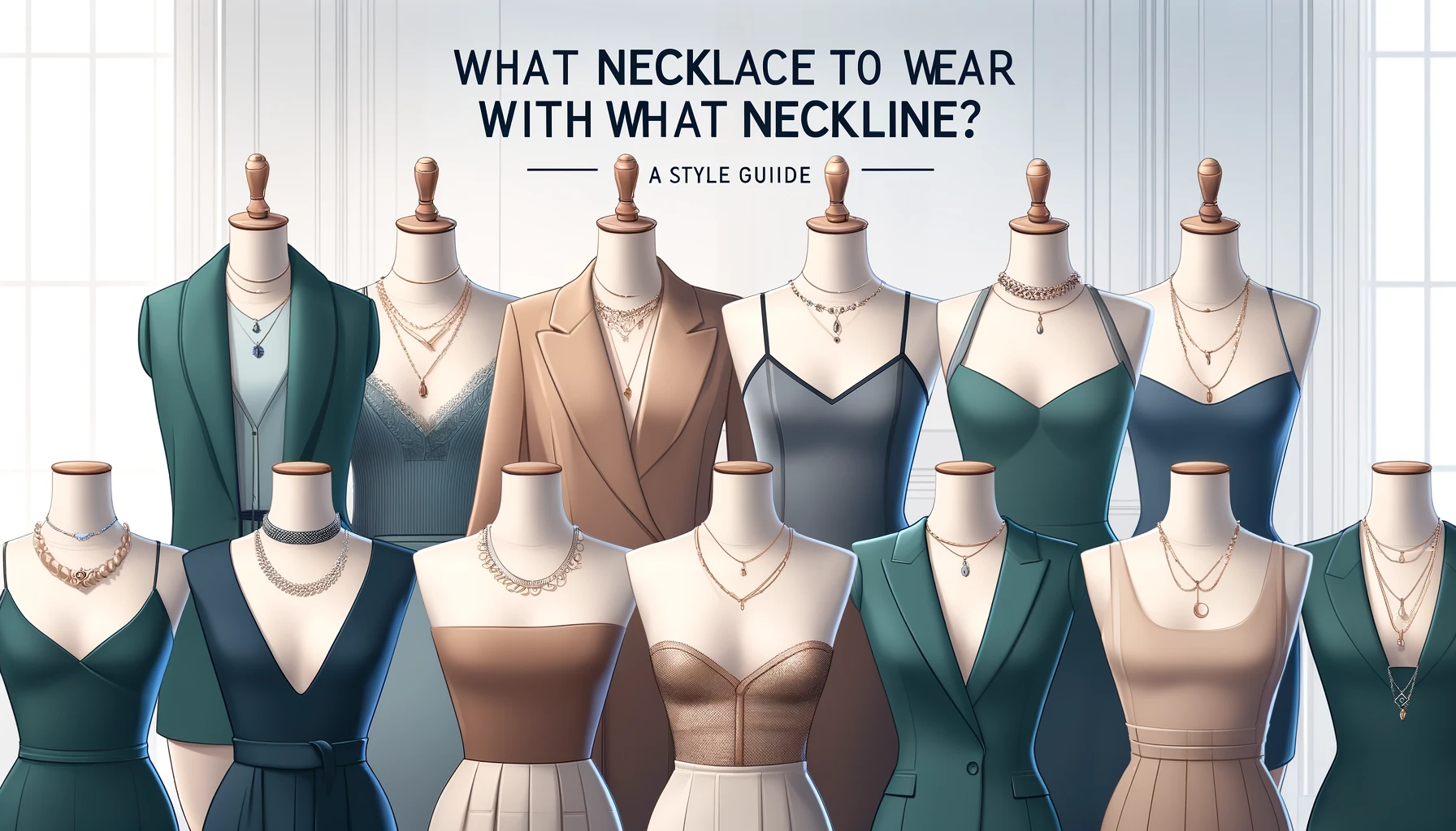 what necklace to wear with what neckline KAZO
