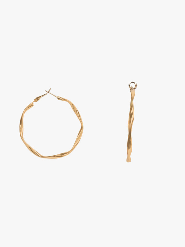 Medium Classic Twisted Hoops