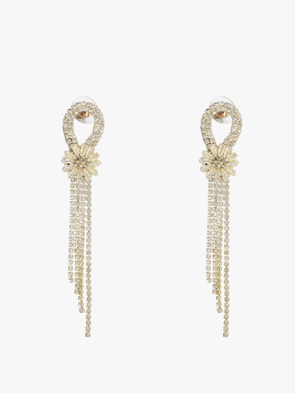 Rhinestone Glam Earrings
