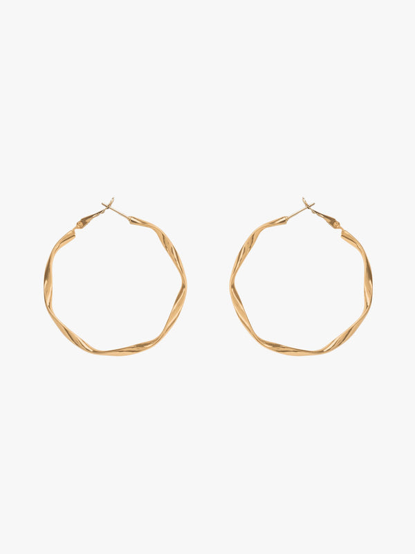 Medium Classic Twisted Hoops