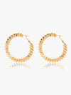 Large Porcupine Hoop Earrings