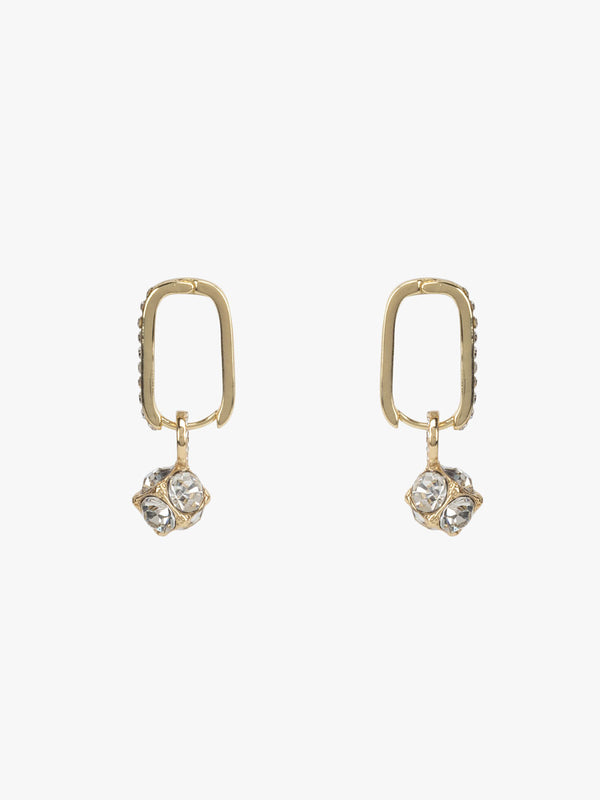 Rhinestone Drop Glam Earrings