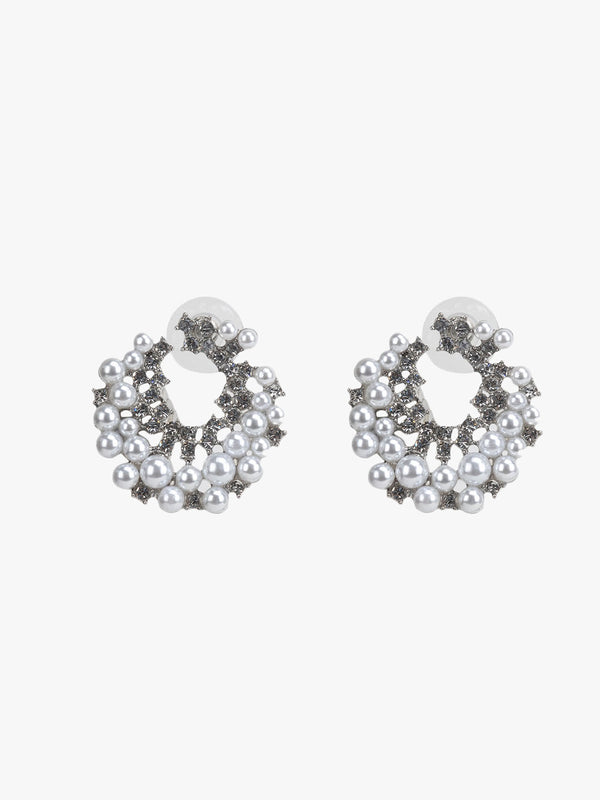 Pearl Cluster Earrings