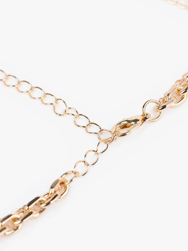 2 Layered Lock Necklace