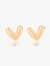 Chique Heart Studd Earrings