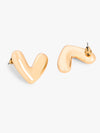 Chique Heart Studd Earrings