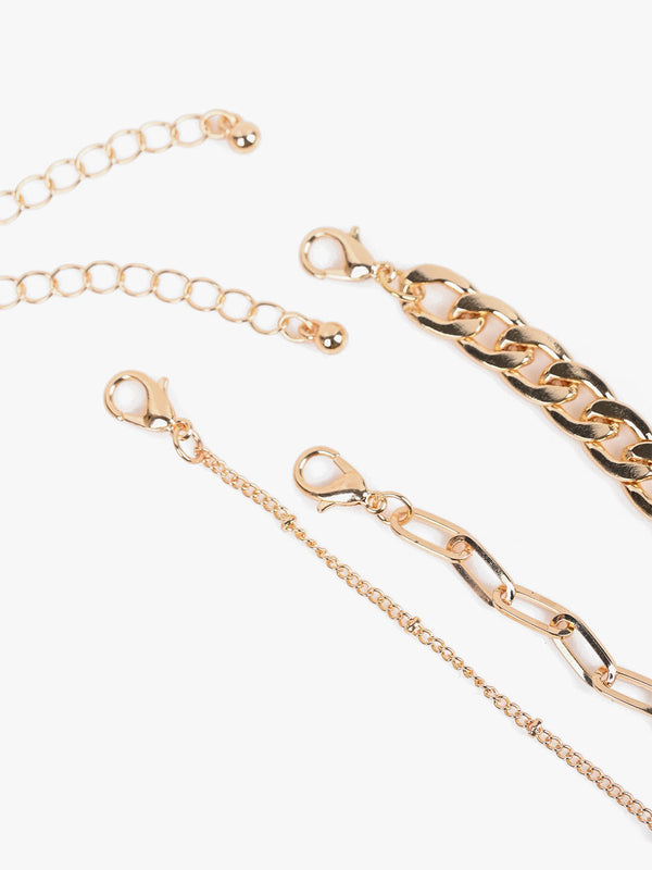 Multilayered Chain Necklace