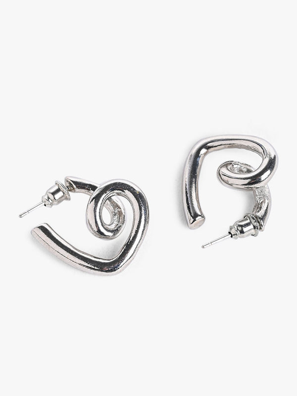 Contemporary Twisted Haert Earrings
