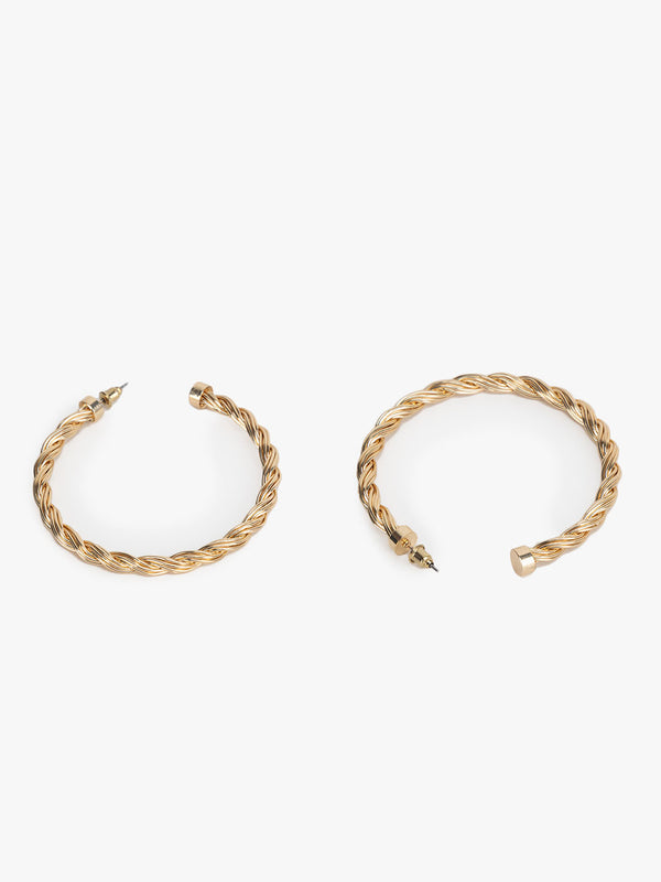Multi Layered Twisted Hoop Earrings