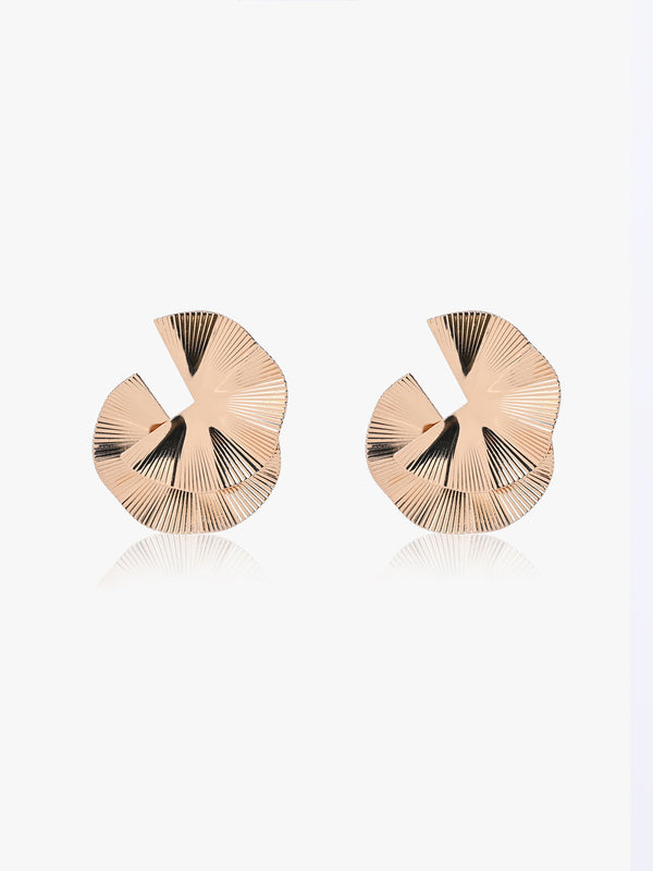 Round Waved Earrings