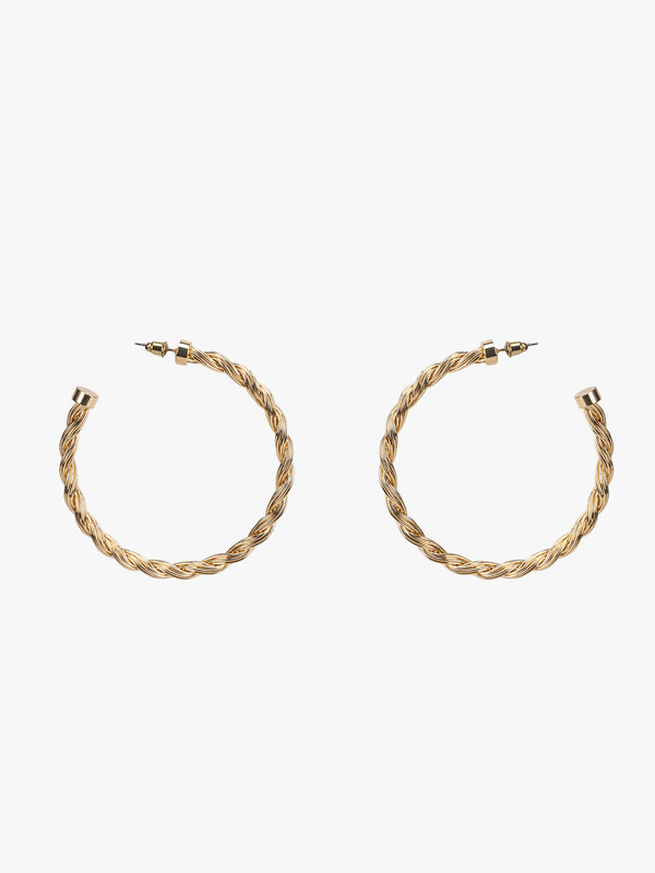 Multi Layered Twisted Hoop Earrings