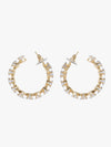 Rhinestone Hoop Earrings
