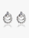 Twisted Round Studd Earrings