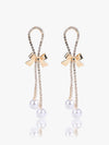 Rhinestone Bow Earrings