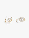 Half Moon Pearl Earrings