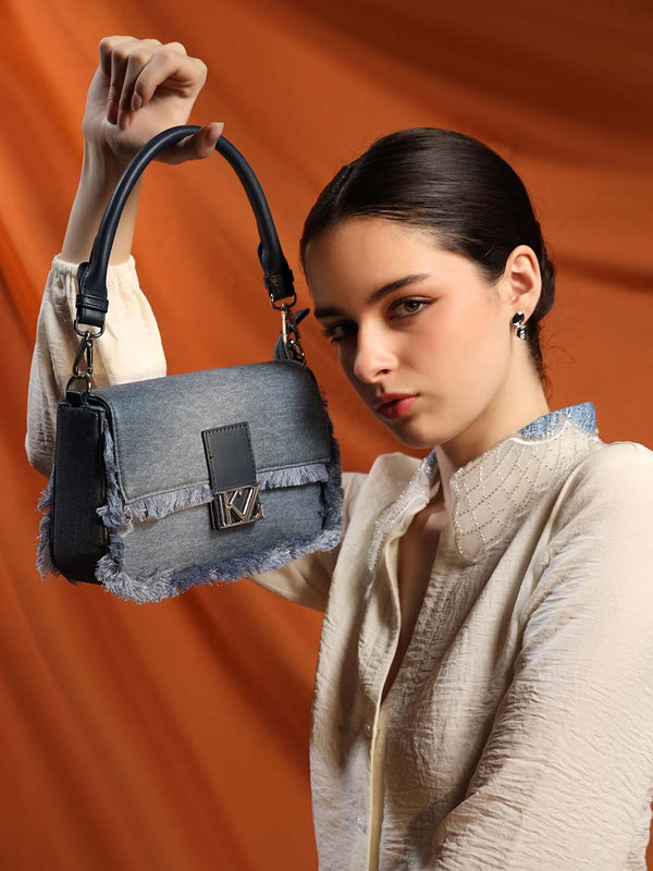 Kazo Denim Fringe Sling