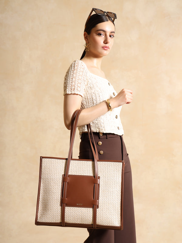 Kazo Raffia Tote Bag