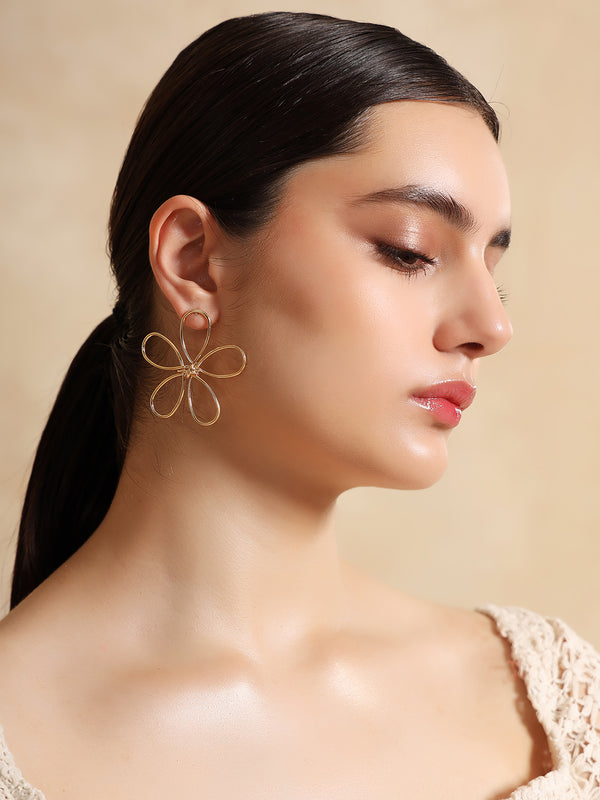 Vivienne Intricate Flower Statement Earrings
