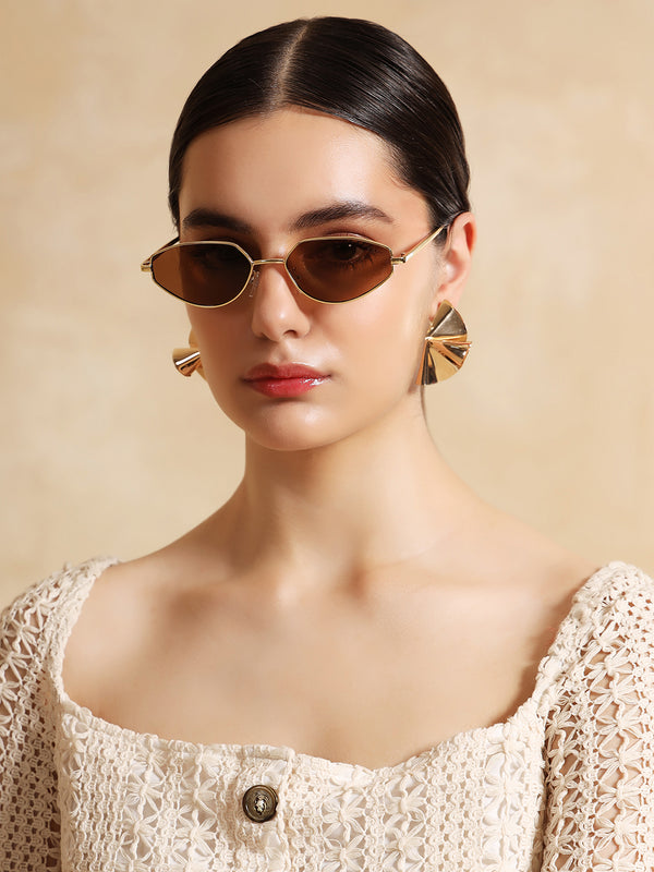 Metallic Muse Cateye Sunglasses