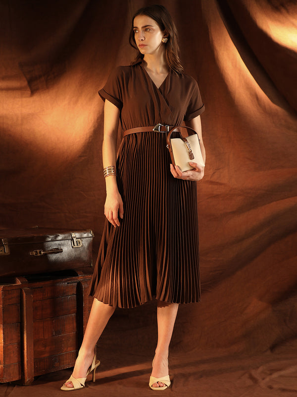 Venessa Midi Dress With Belt