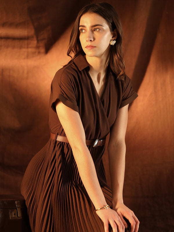 Venessa Midi Dress With Belt