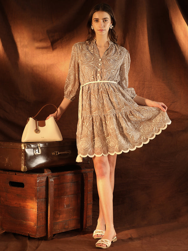 Gwyneth Mini Dress With Belt