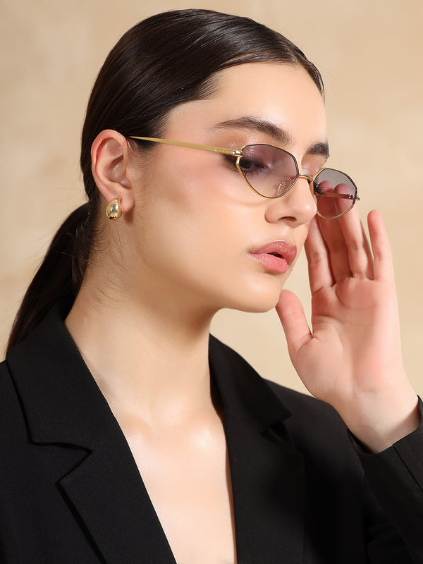 Metallic Muse Cateye Sunglasses