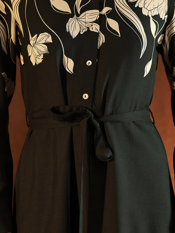 Philipa Midi Dress With Belt