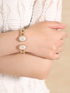 Elegant Single-Stone Bangle Bracelet