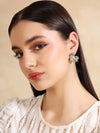 Aurelia Dual-Tone Metallic Flower Earrings