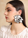 Embroidered Blossom Stud Earrings