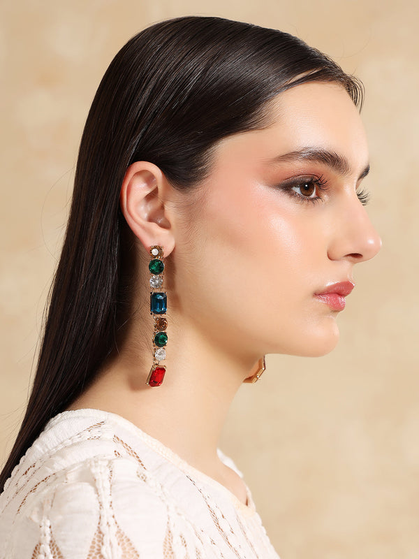 Gemstone Dangle Earrings