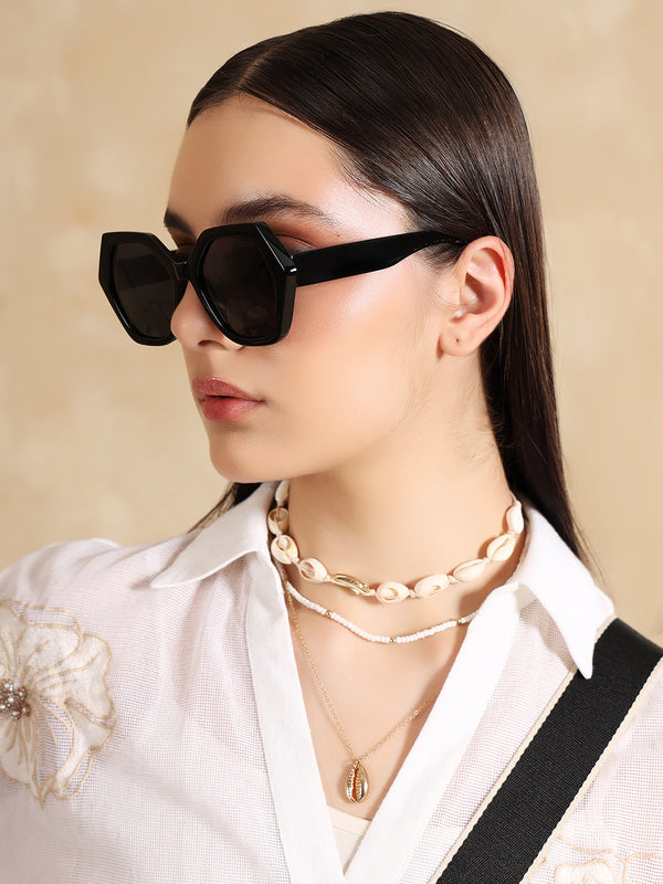 Diamond cut Frame Sunglasses