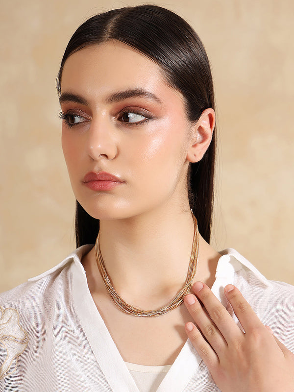 Elegant Multi Chain Necklace