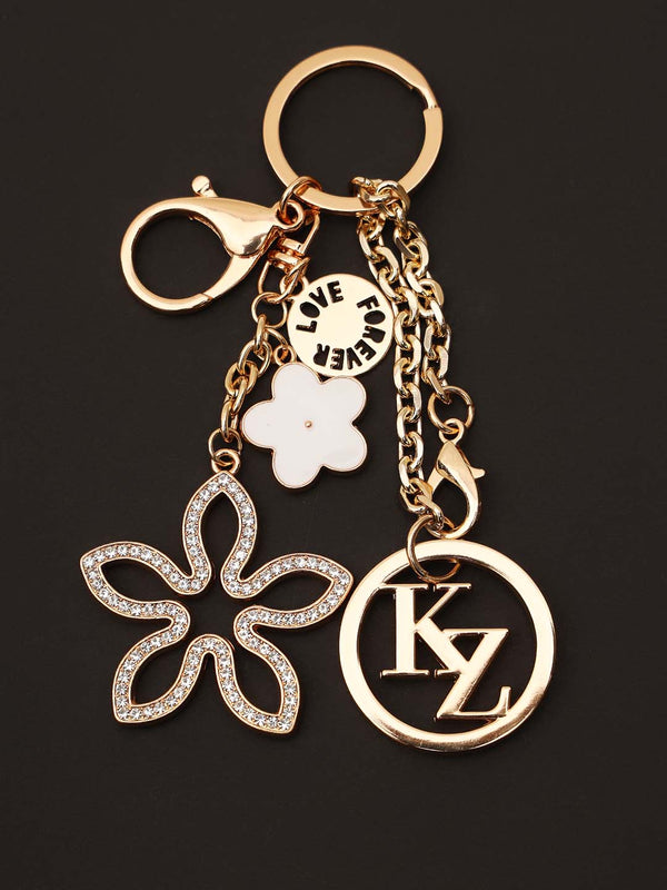 Snowdrop Rhinestone Bag Charm