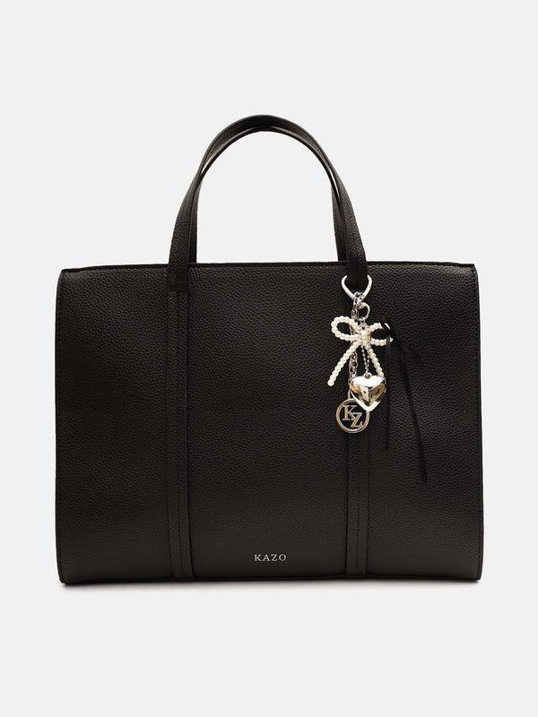 Silver Tie Bag Charm