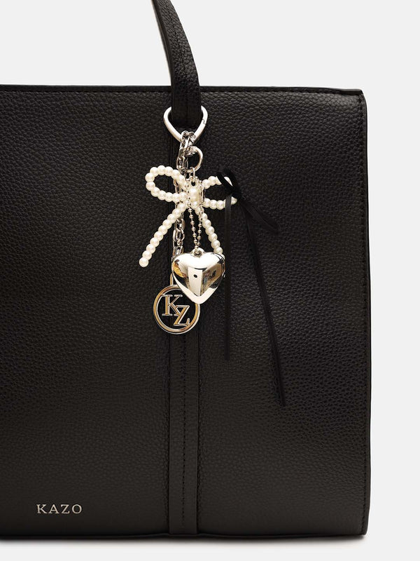 Silver Tie Bag Charm