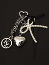 Silver Tie Bag Charm