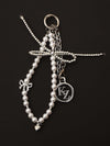 Bow Beaded Bag Charm