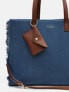 Kazo Denim Fringe Tote