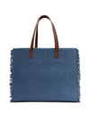 Kazo Denim Fringe Tote