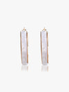 Marbel Textured Hoop Earrings