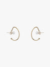 Half Moon Pearl Earrings