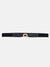 Rhinestone BuckleElastic Waist Cinch Belt