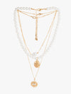 Pearl Necklace With Gilded Charms