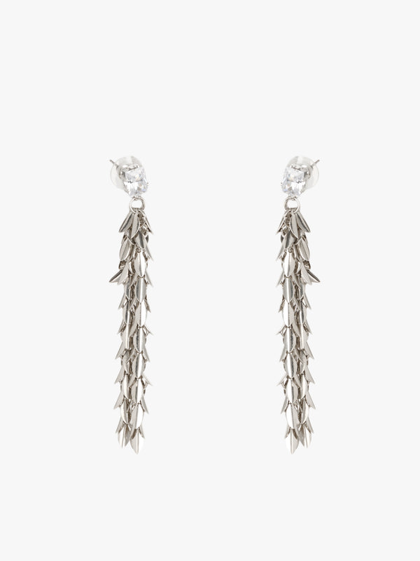 Cascading Rhinestone Dangling Earrings