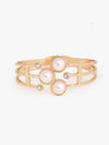 Golden Opulence With Pearls Bracelet