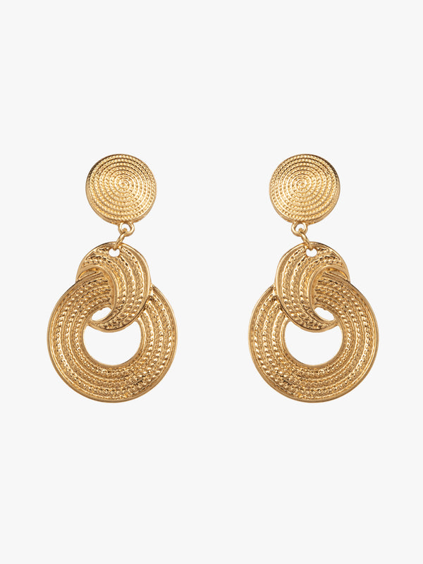 Regal Gold Tone Earrings