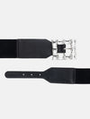 Stone Embellished Stretch Buckle Belt