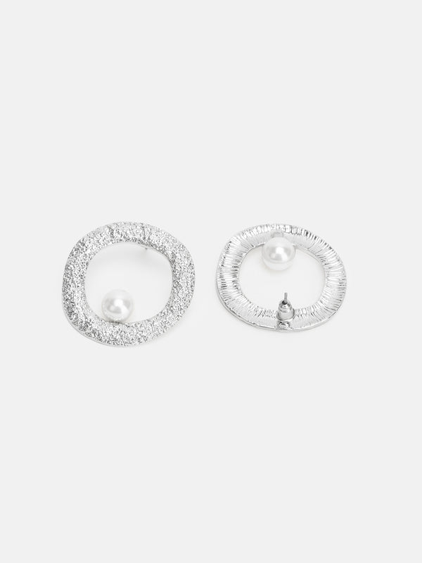 Pearl-Beaded Drop Earrings